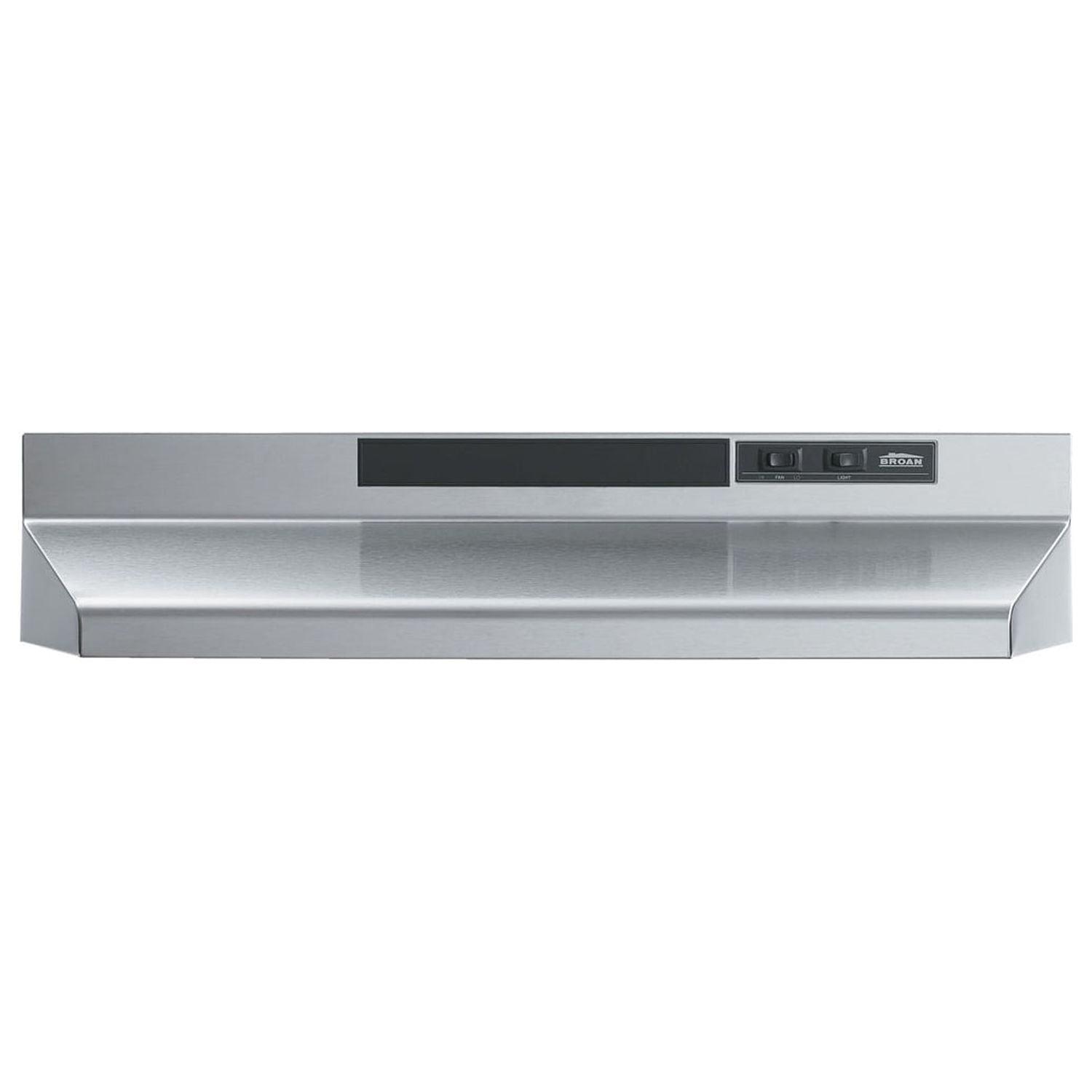 Broan NuTone 24" Steel 190 CFM Convertible Under Cabinet Range Hood with Mesh Filter