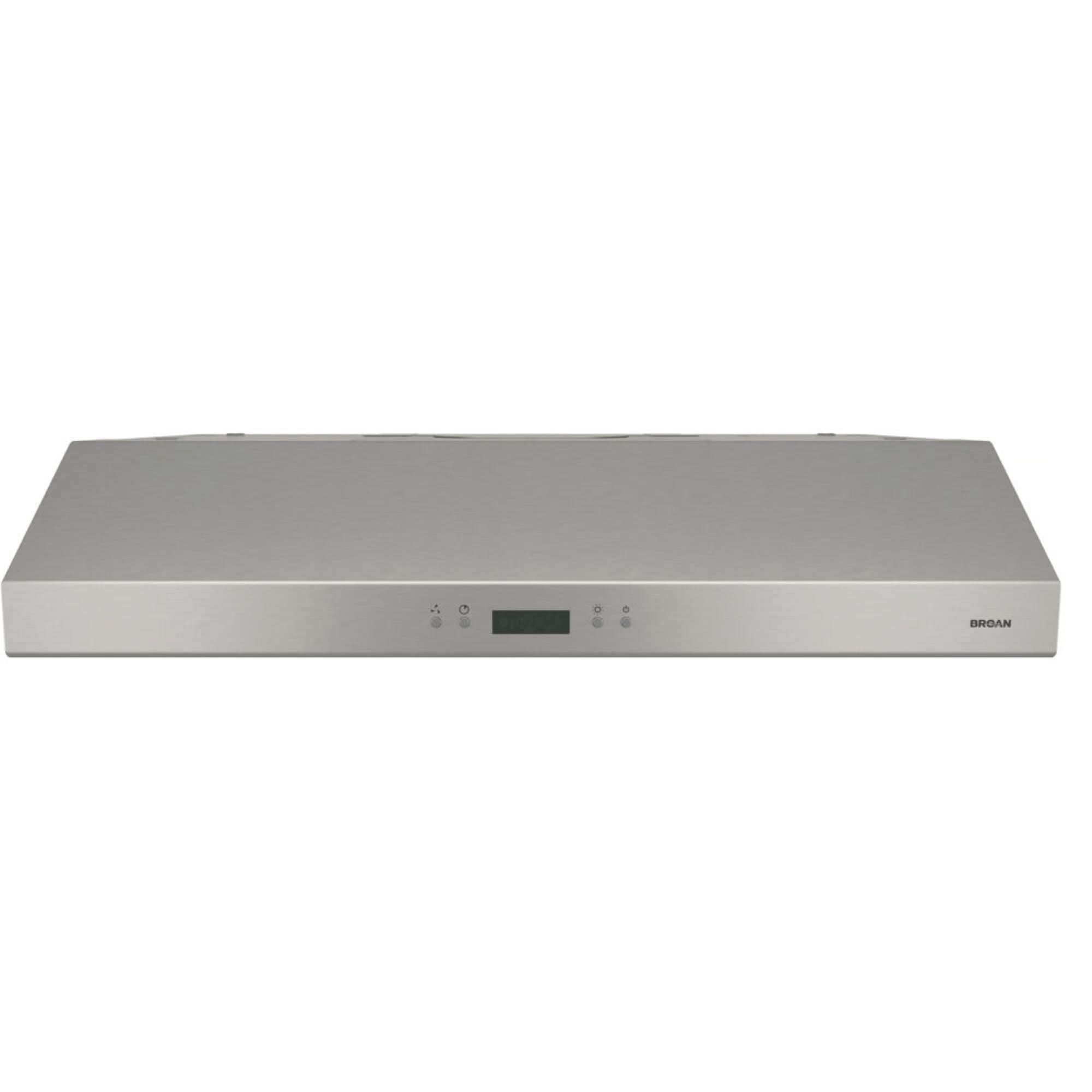 Broan 36" Stainless Steel Convertible Under Cabinet Range Hood with LED Lighting