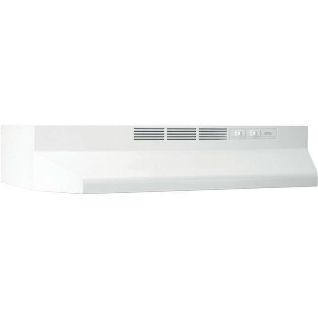 Broan NuTone 30" Stainless Steel Ductless (Non-Vented) Under Cabinet Range Hood with Charcoal Filter