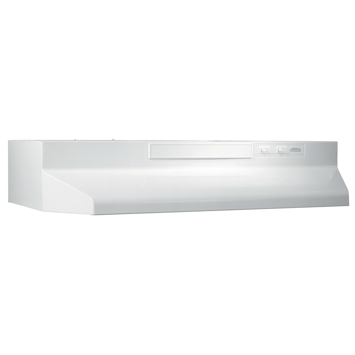 Broan NuTone 24" Steel 190 CFM Convertible Under Cabinet Range Hood with Mesh Filter