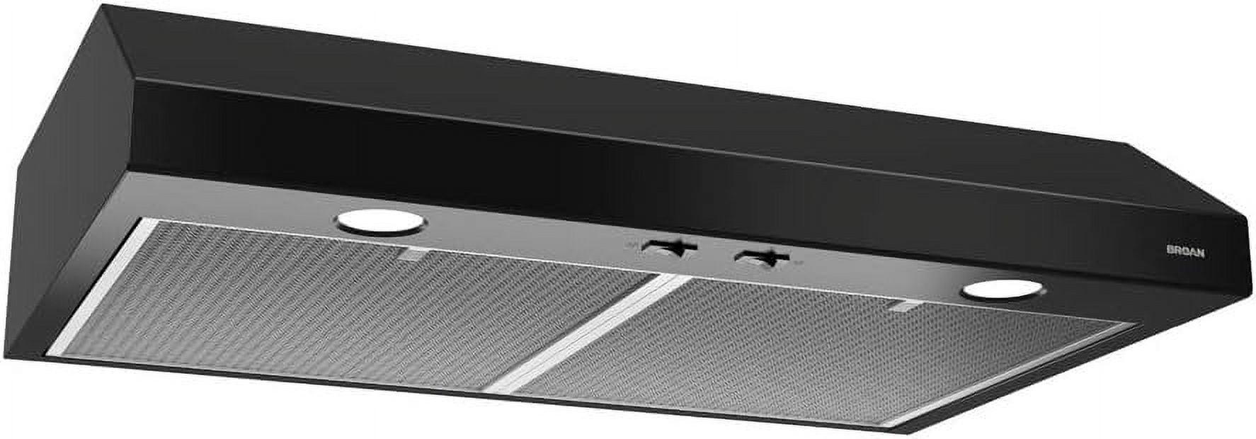 Broan NuTone 30" Stainless Steel 300 CFM Convertible Under Cabinet Range Hood with Mesh Filter