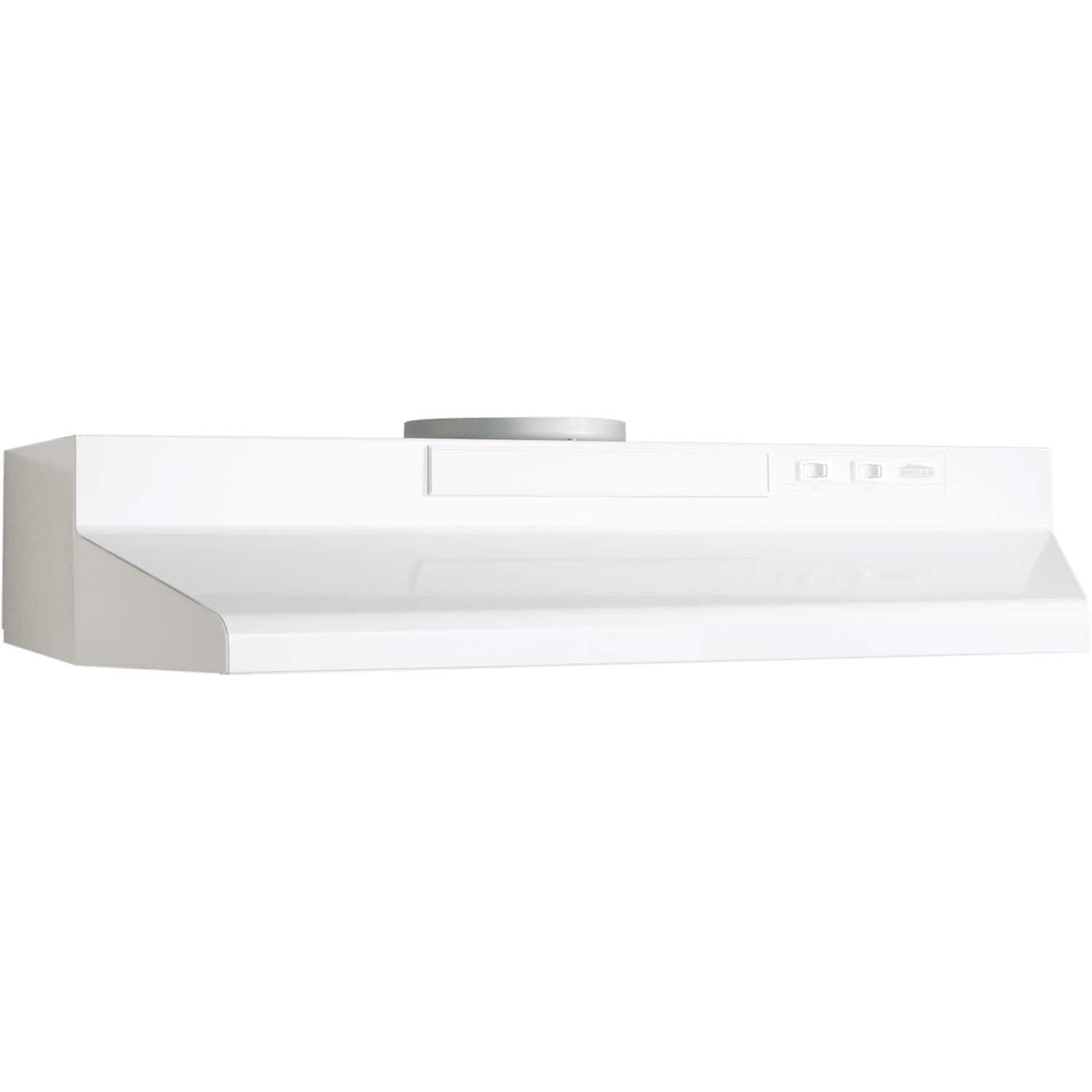 Broan NuTone 30" Steel 160 CFM Convertible Under Cabinet Range Hood with Mesh Filter