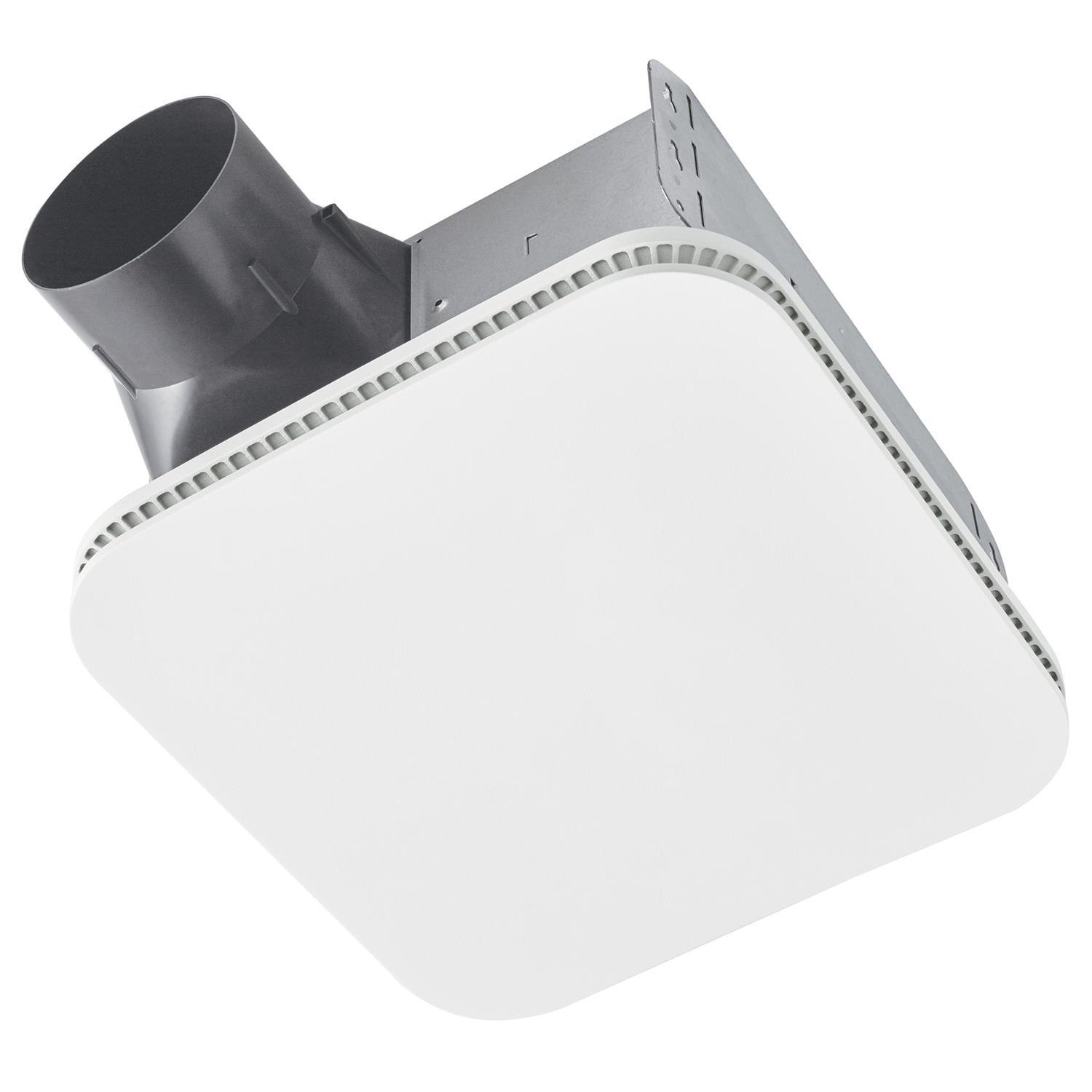 White Steel 80 CFM Bathroom Exhaust Fan