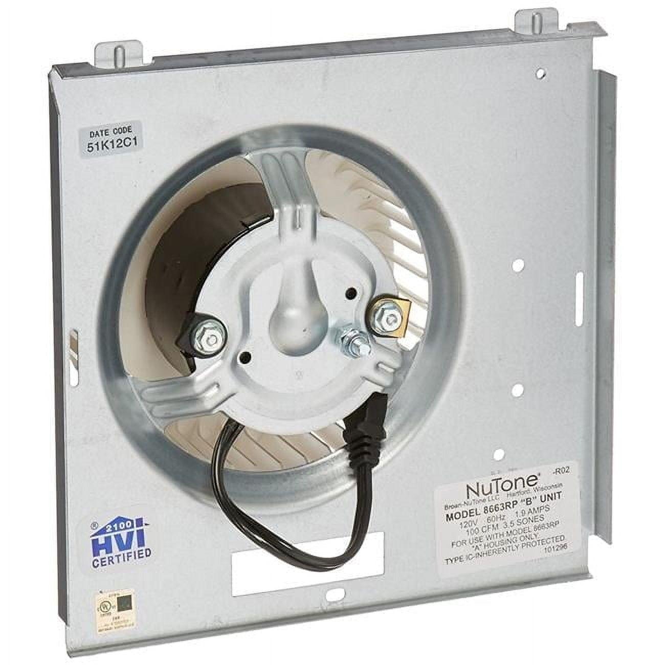 Broan NuTone S97017705 Service 8663RP Power Unit Assembly