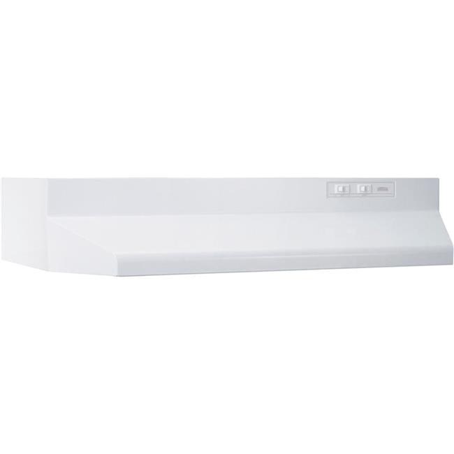 Broan-Nutone  30 in. 413001 Range Hood - Non-ducted - 2-Speed Rocker - Light - 160 CFM - White