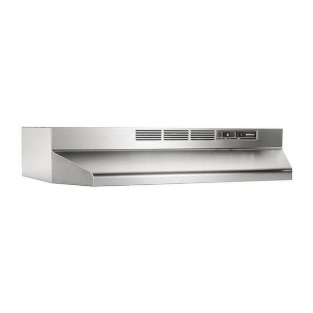 Broan NuTone Broan NuTone 36" Steel 190 CFM Ductless (Non-Vented) Under Cabinet Range Hood with Charcoal Filter 413604