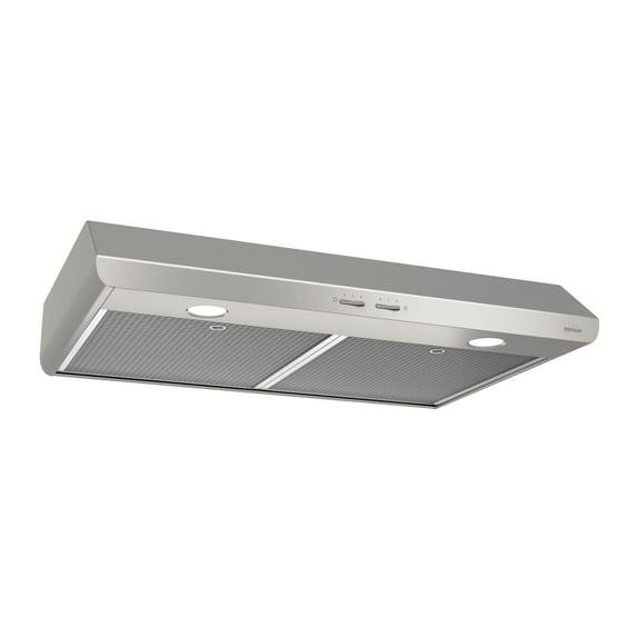 Broan NuTone Broan NuTone 30" Steel 250 CFM Convertible Under Cabinet Range Hood with Mesh Filter BKSH130SS