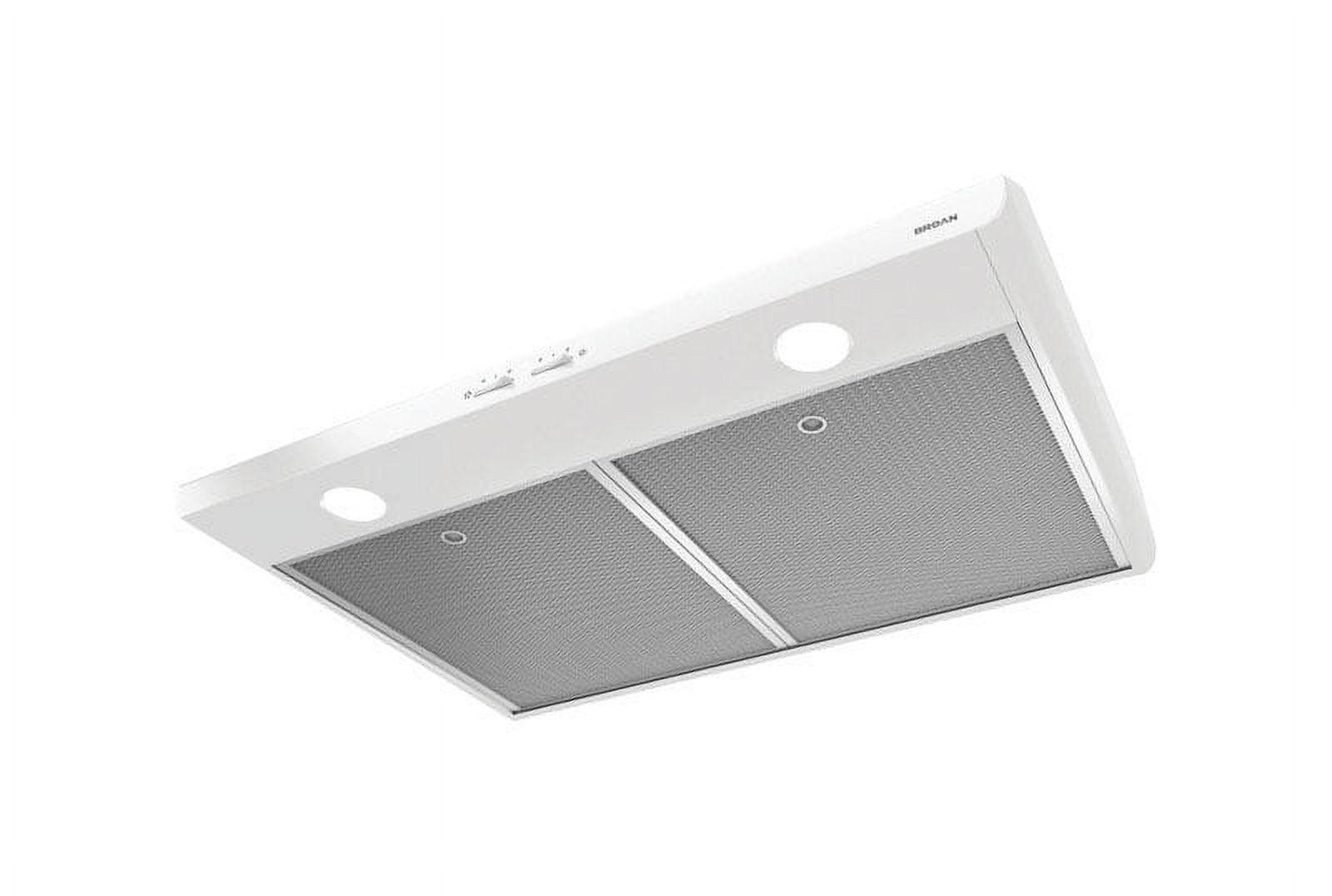 Broan NuTone Broan NuTone 30" Steel 250 CFM Convertible Under Cabinet Range Hood with Mesh Filter BKSH130WW