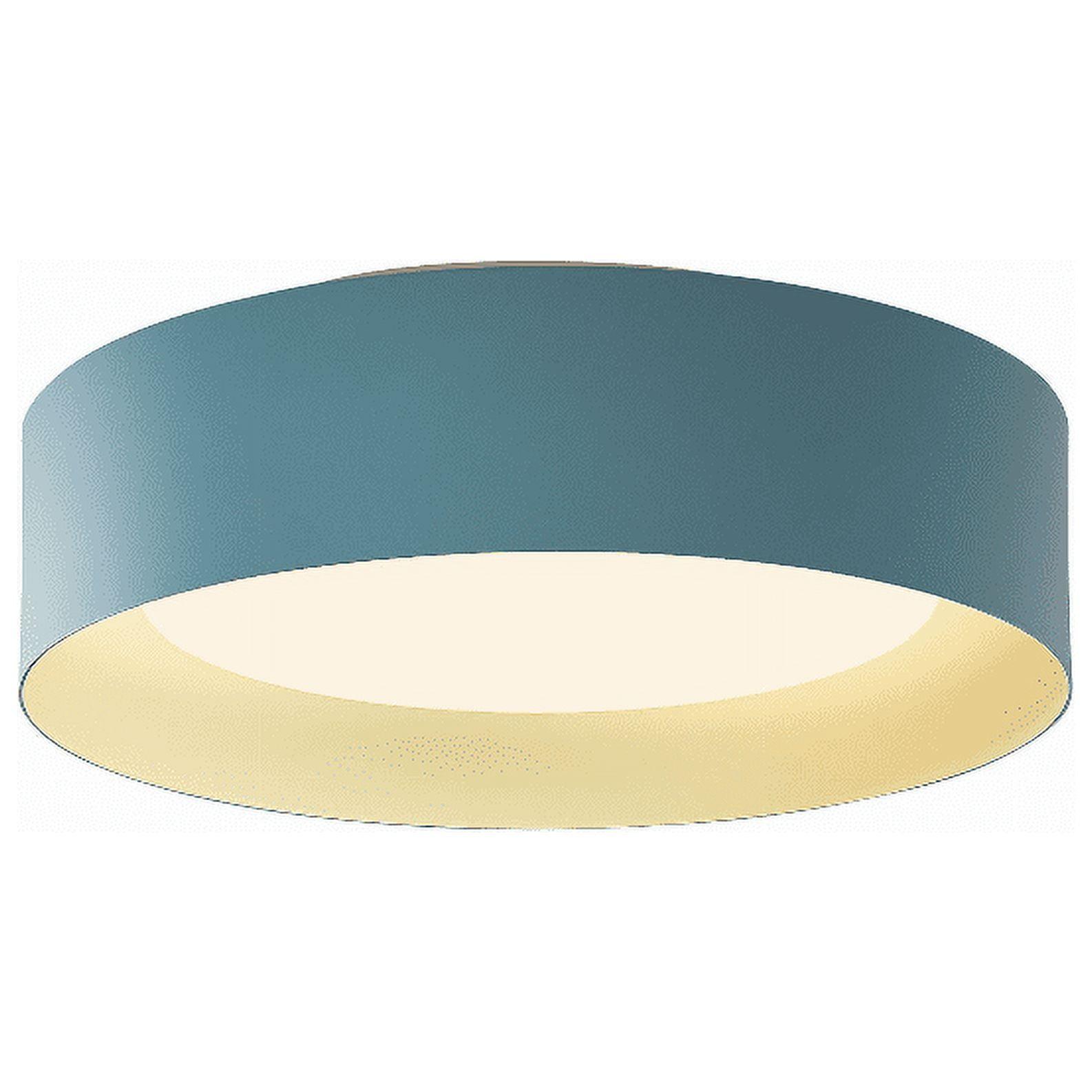 Bromi Design B4106 Lynch 3 Light 16" Wide Flush Mount Drum Ceiling Fixture - Blue