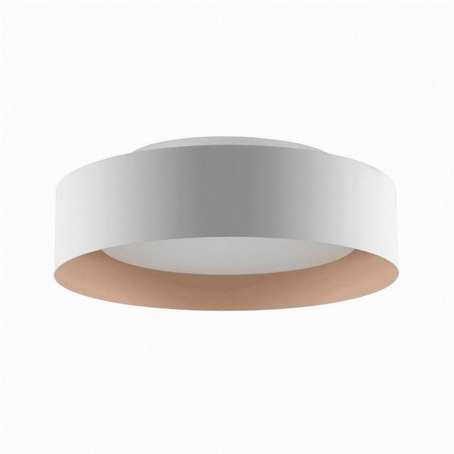 Bromi Design B4106 Lynch 3 Light 16" Wide Flush Mount Drum Ceiling Fixture - White