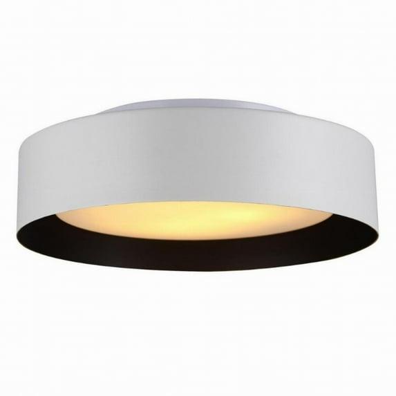Bromi Design Lynch Metal Flush Mount Ceiling Light in White and Black