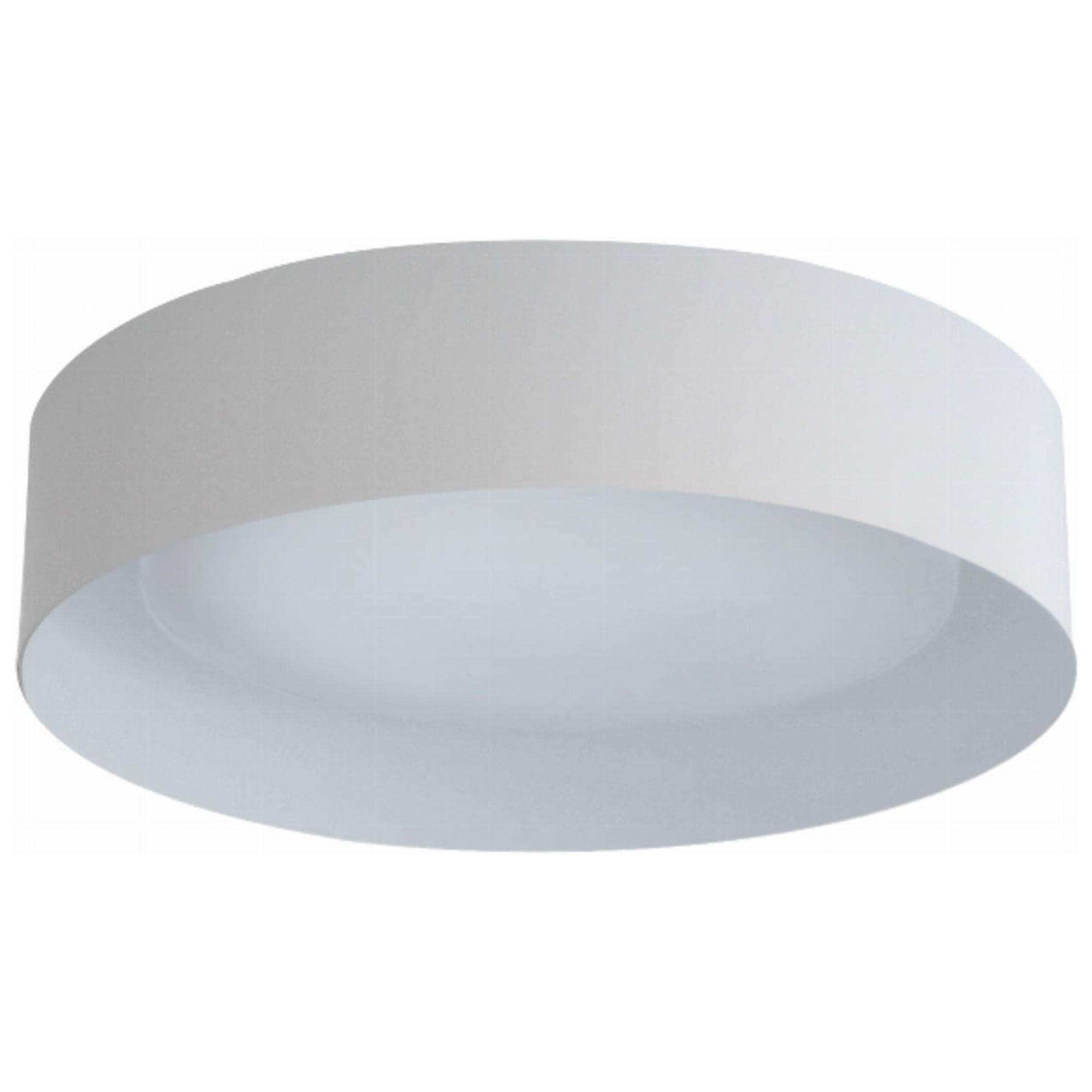 White and Gray Glass Drum Flush Mount Ceiling Light