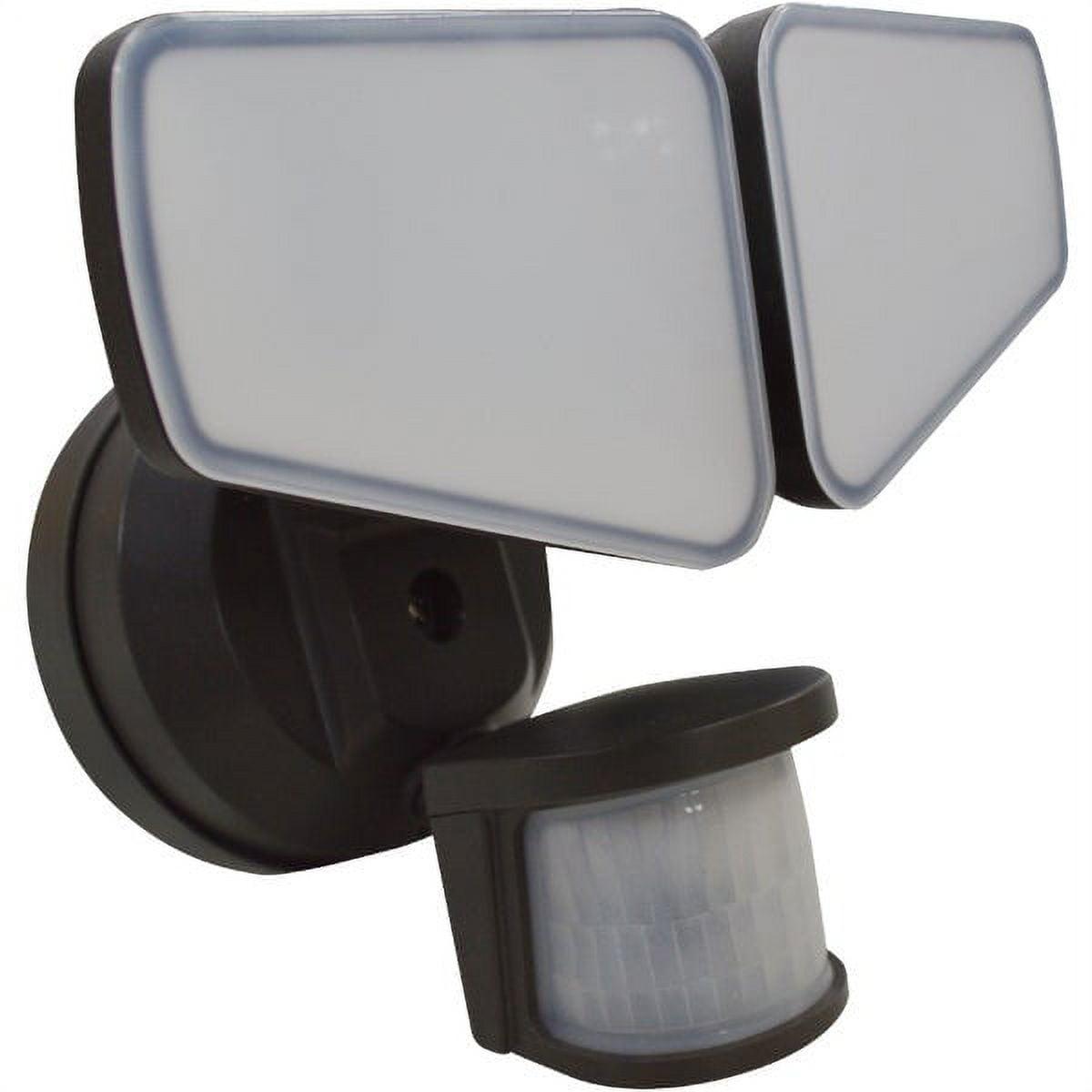 Bronze Motion Sensing Dusk-to-Dawn LED Floodlight with Swivel Head