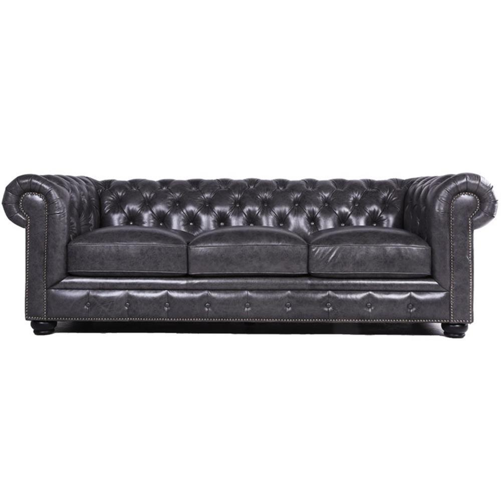Freddie 95'' W Leather Sofa