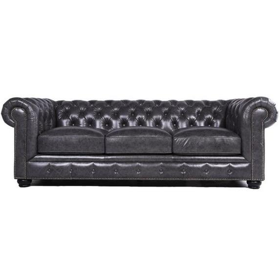 Freddie 95'' W Leather Sofa
