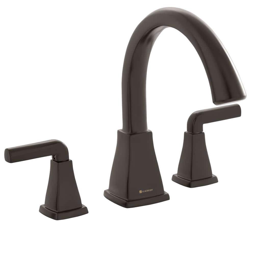 Brookglen 2-Handle Deck-Mount Roman Tub Faucet in Bronze