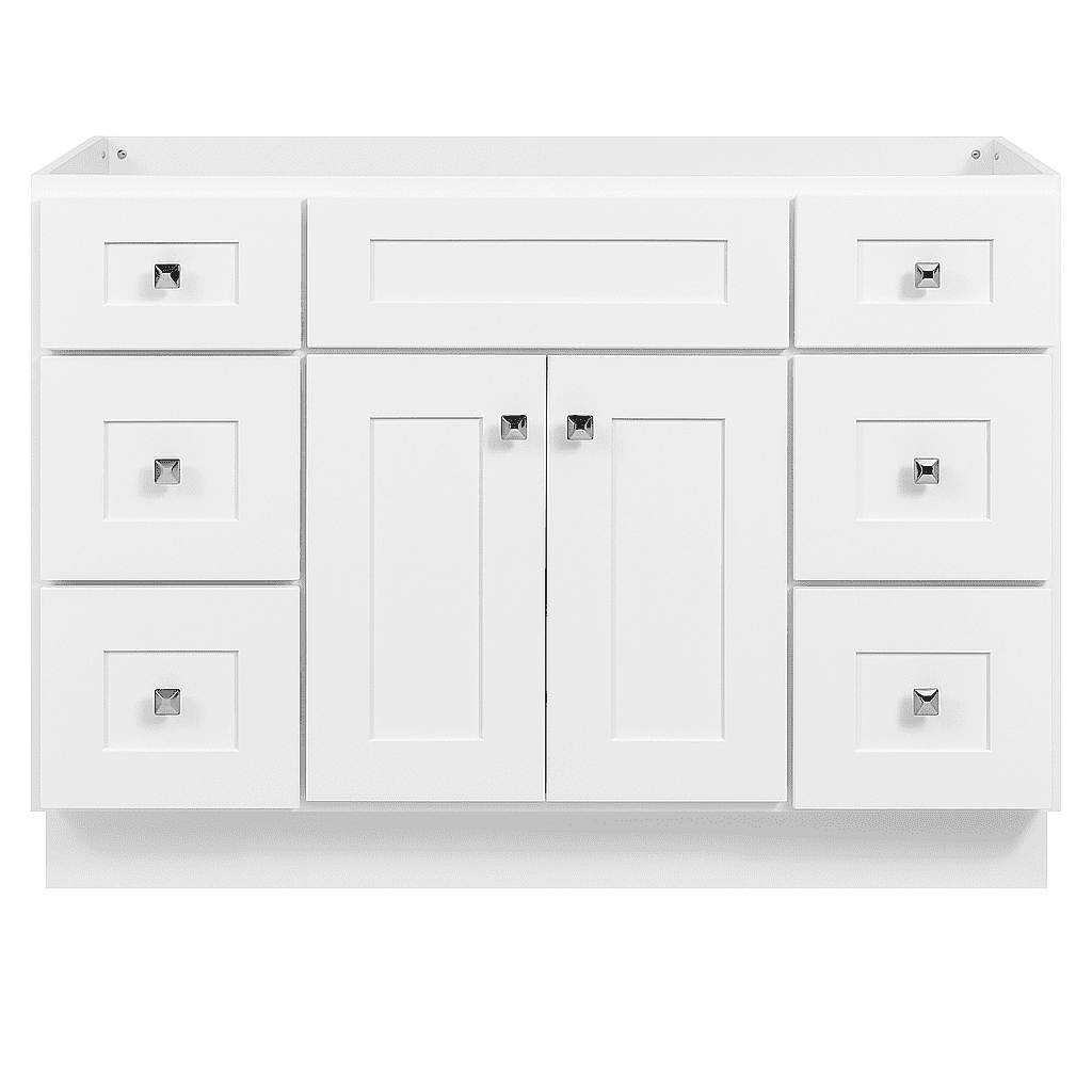 Design House Brookings 48 Inch Bathroom Vanity, Ready to Assemble, Solid Wood, Sherwin Williams – Design House, 599001-