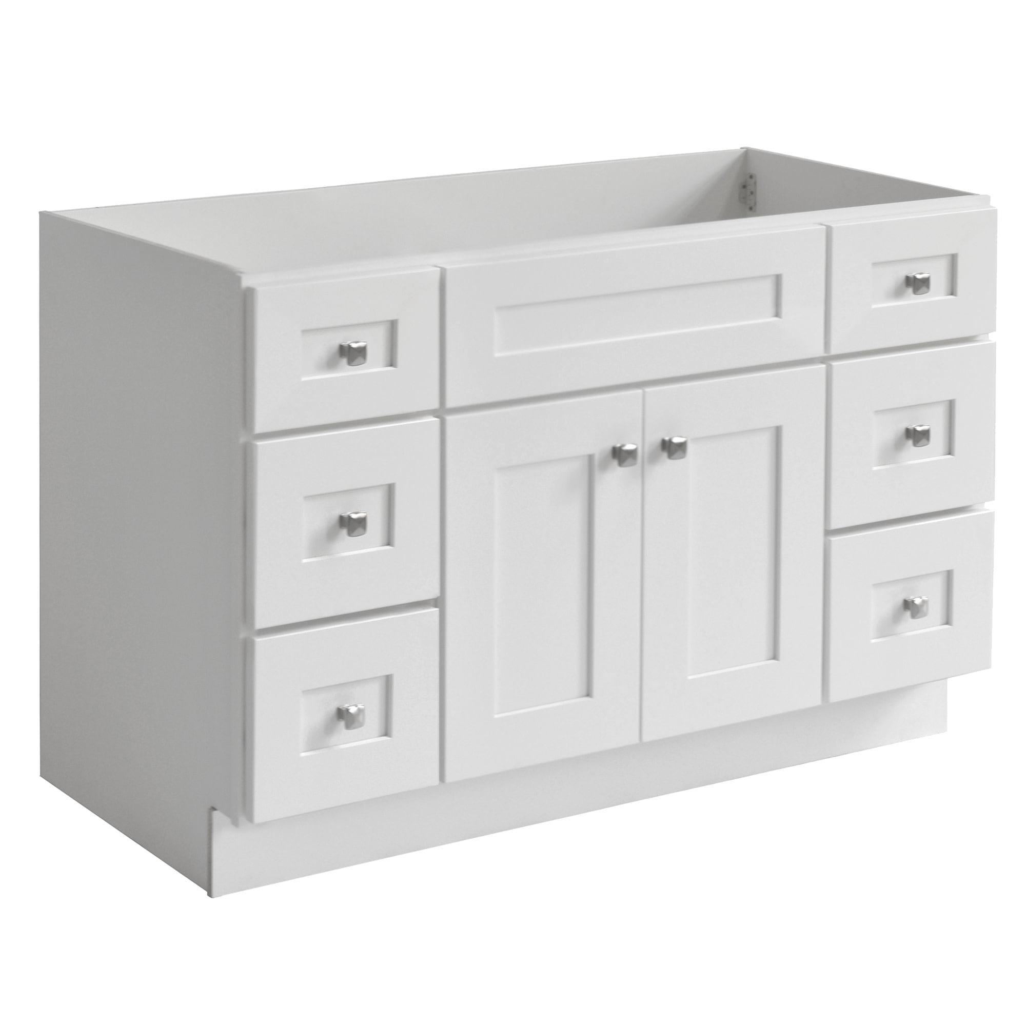 Design House Brookings 48 Inch Bathroom Vanity, Ready to Assemble, Solid Wood, Sherwin Williams – Design House, 599001-