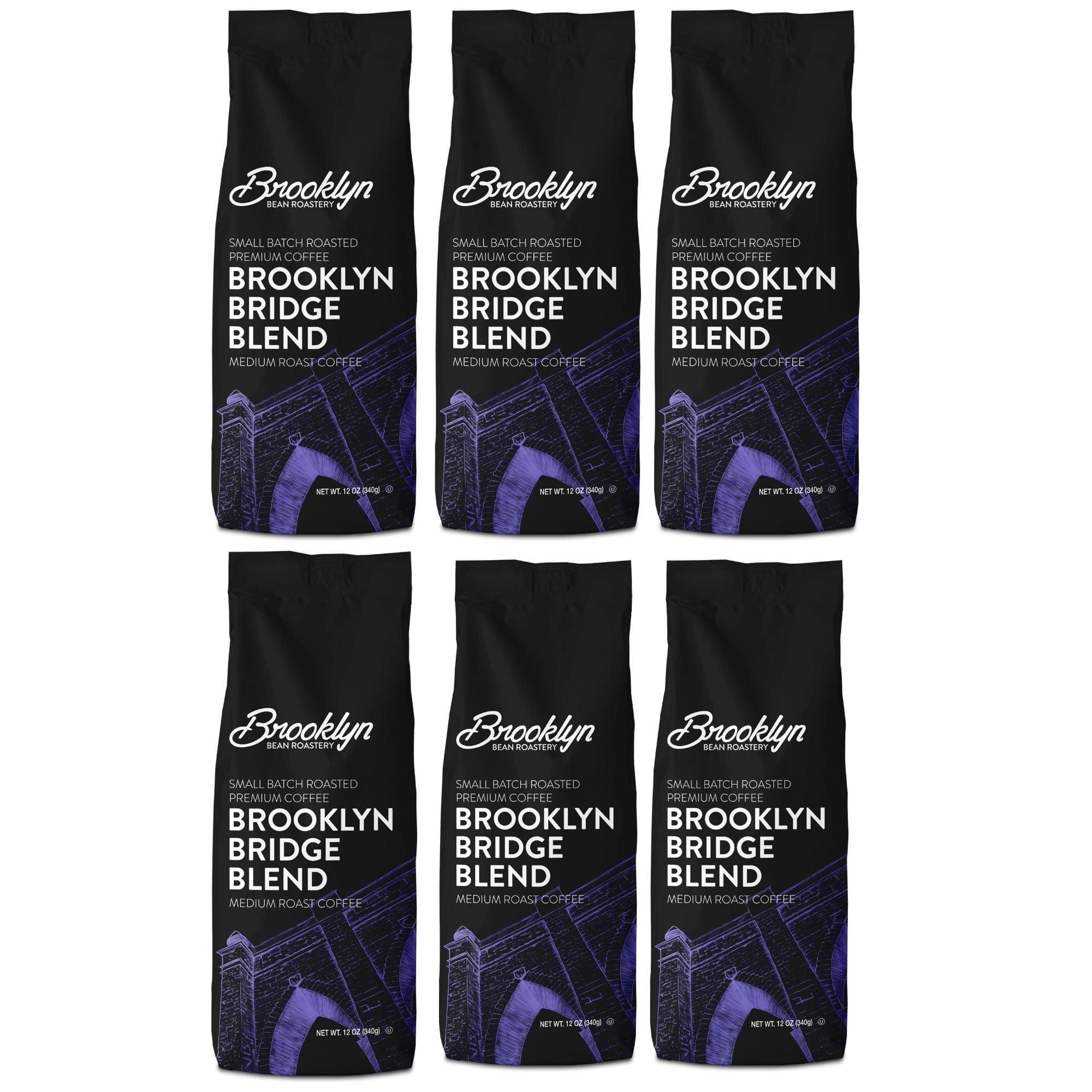 Brooklyn Beans Brooklyn Bridge, Medium Roast, 6 pack  (72 ounces total)