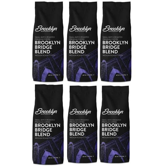 Brooklyn Beans Brooklyn Bridge, Medium Roast, 6 pack  (72 ounces total)