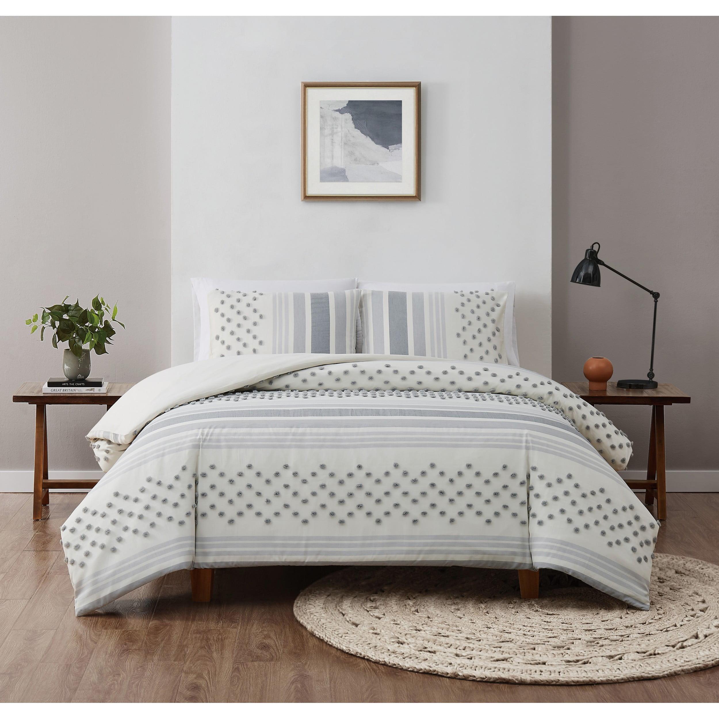 Brooklyn Loom Plain Weave Geometric Shapes Duvet Cover Set