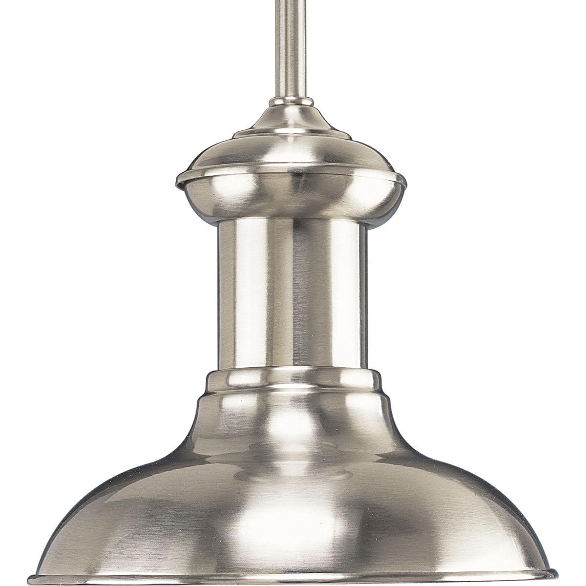 Brookside Vintage-Inspired Mini Pendant in Brushed Nickel