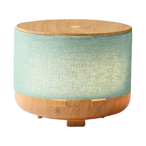 Brookstone Linen Cool Mist Ultrasonic Aroma Diffuser W/ Soft LED Lights