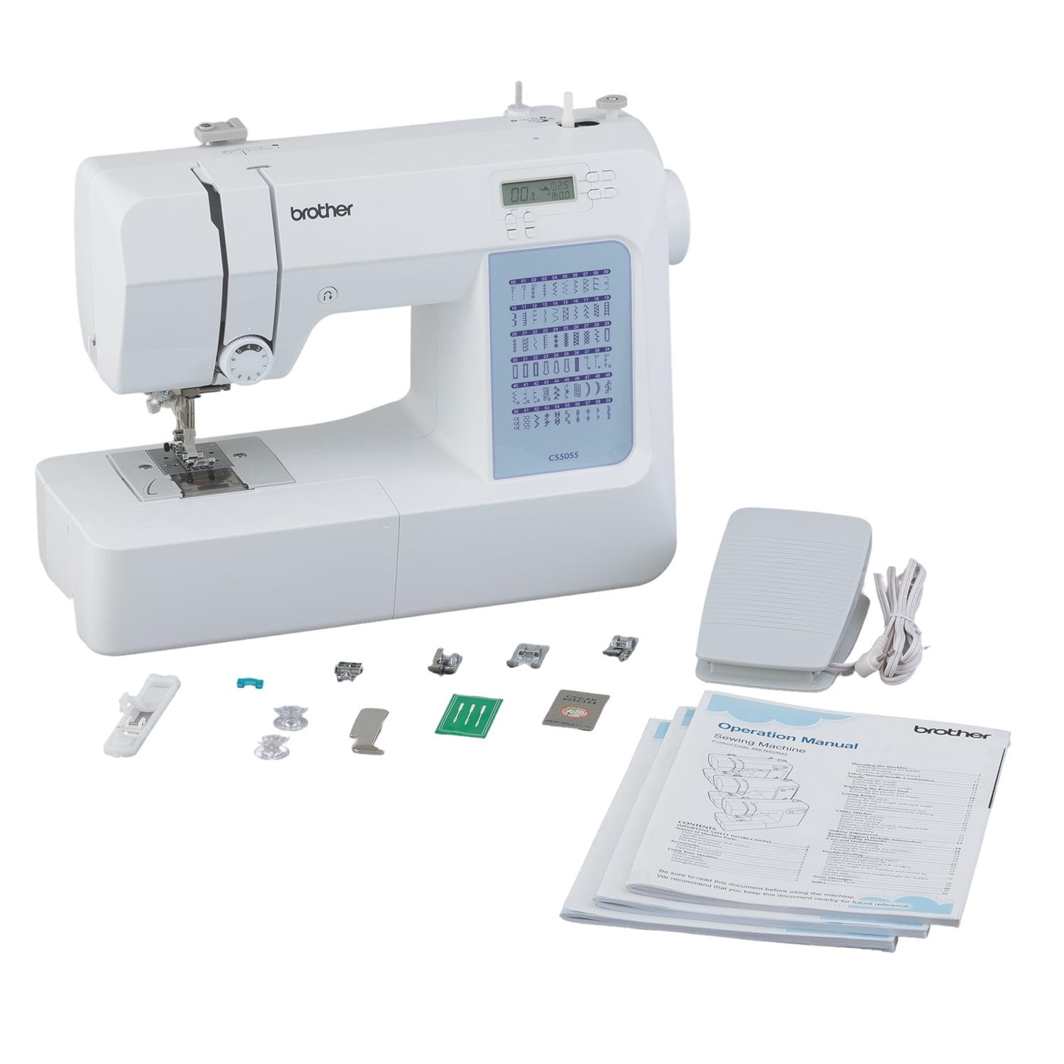 Brother CS5055 White Computerized Sewing Machine with 60 Stitches