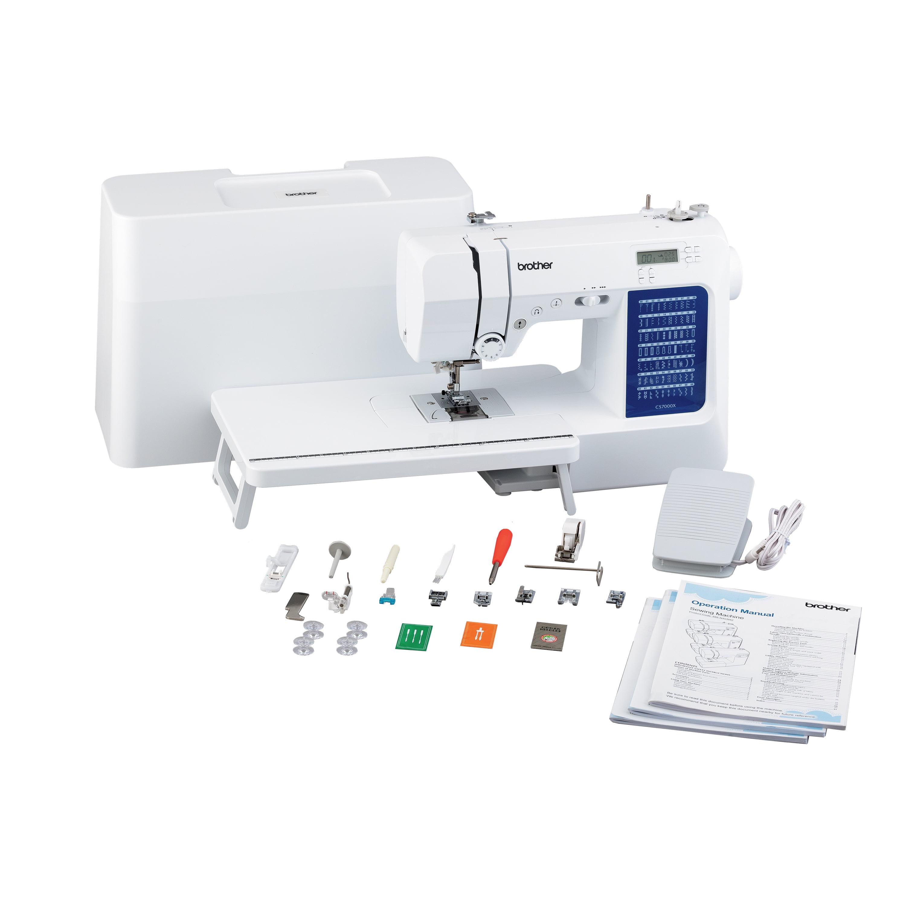 Brother CS7000X White Computerized Sewing and Quilting Machine with Wide Table