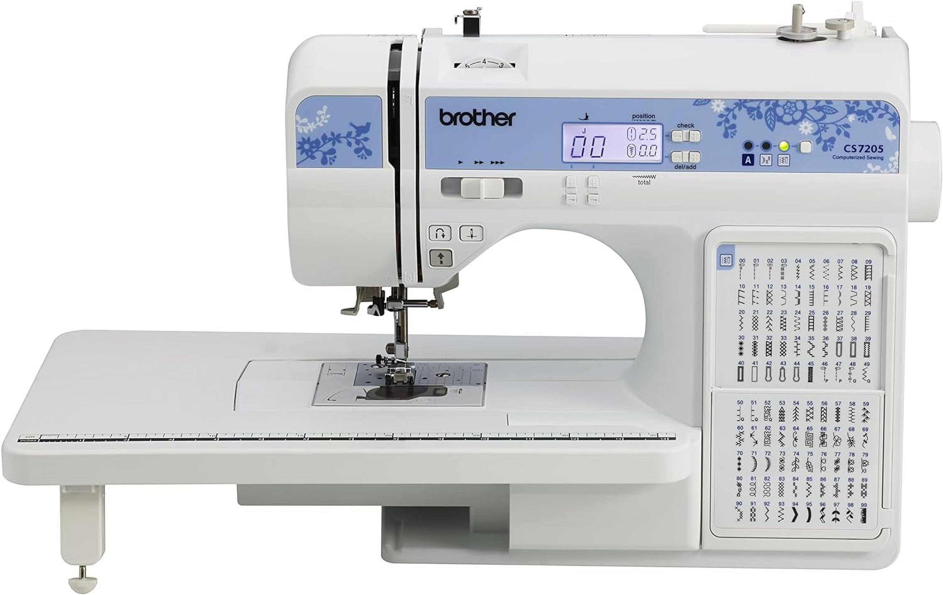 Brother CS7205 150-Stitch Computerized Sewing Machine with Wide Table, Water-Soluble Stabilizer Included
