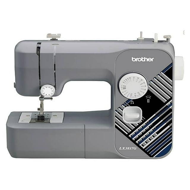 Brother LX3817G 17-Stitch Portable Full-Size Sewing Machine, Grey