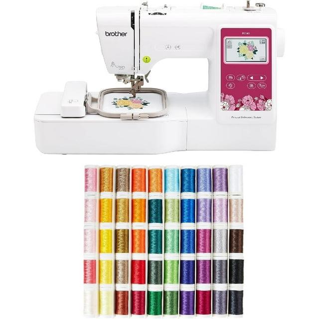 Brother PE545 Embroidery Machine, Wireless LAN Connected and 135 Built-in Designs, Plus 100-Piece 75/11 Embroidery Needles