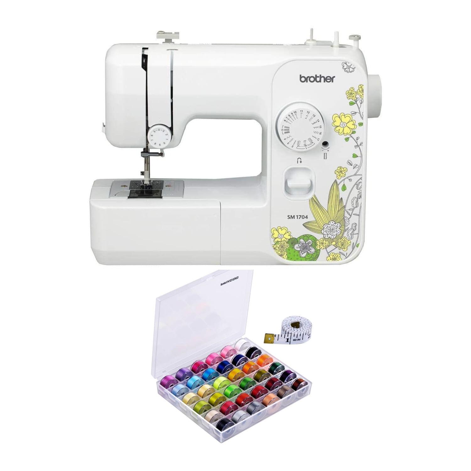 Brother SM1704 17-Stitch Free Arm Sewing Machine and Hard Plastic Storage and Carry Case