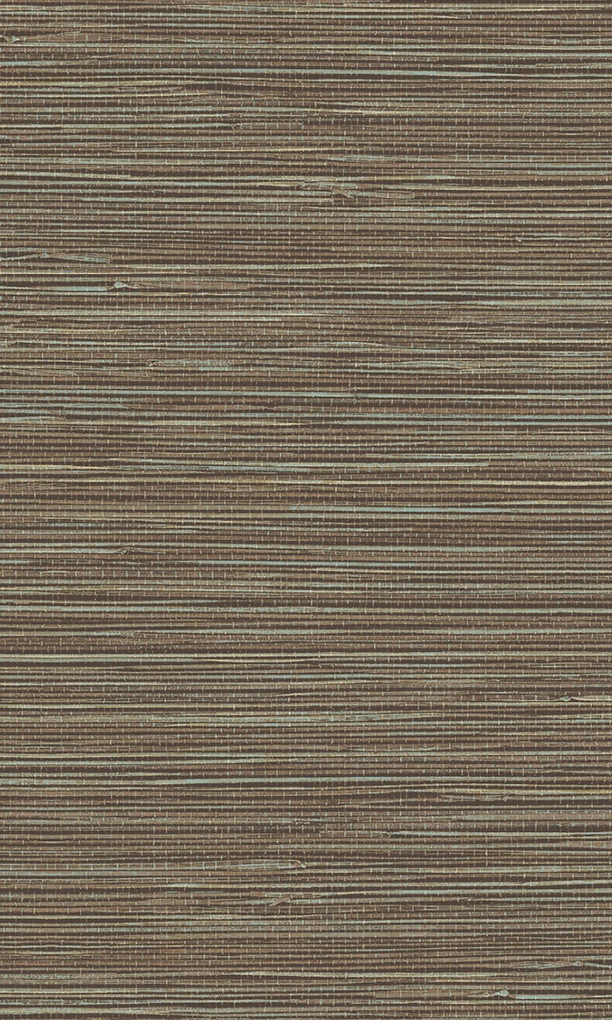 Brown & Blue Textured Grasscloth Wallpaper R8229