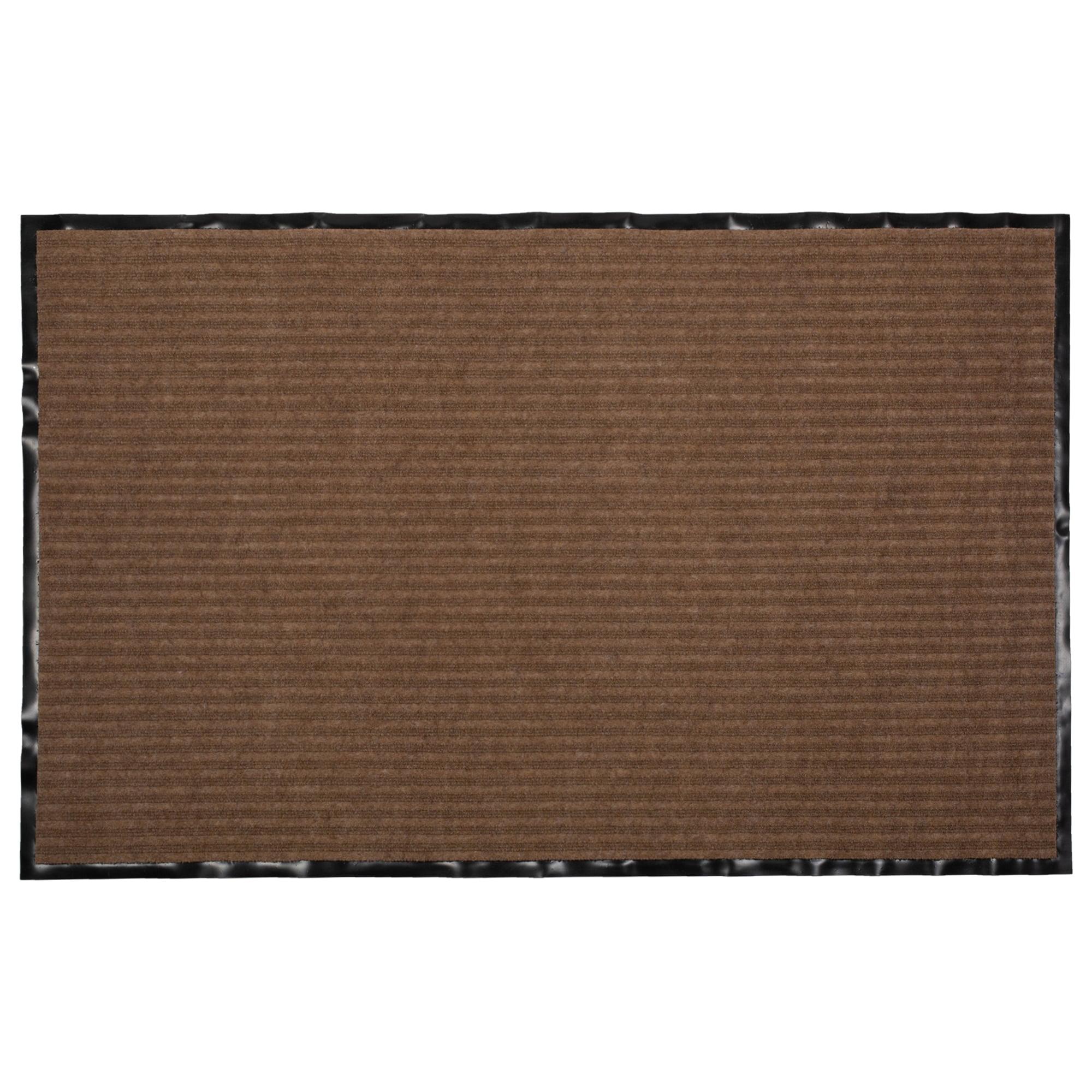 Seasonal Charm Ribbed Polypropylene Doormat 30x48 - Brown