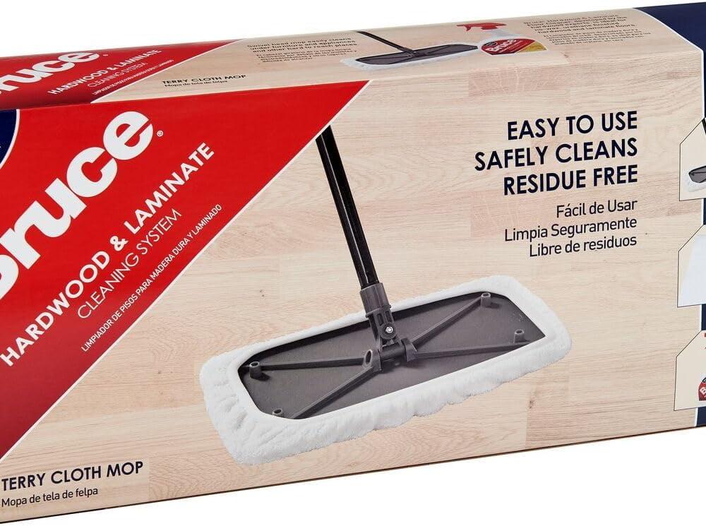 Bruce CKS01 Hardwood & Laminate (Terry Cloth Mop Cover) Flooring Cleaning System, Clear