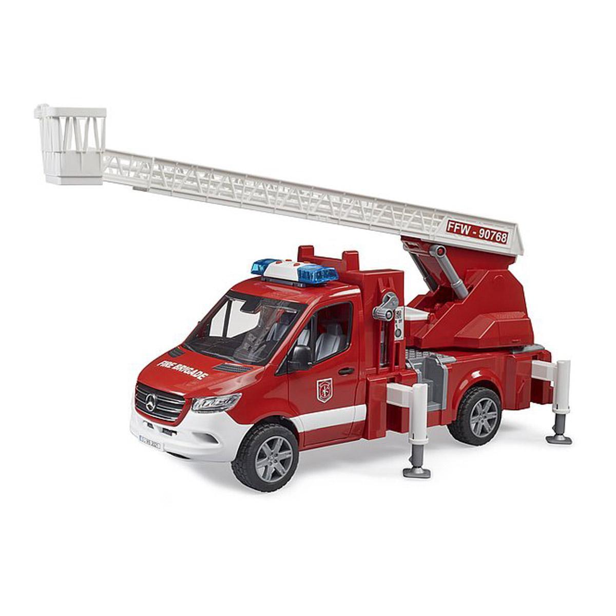 Bruder MB Sprinter Fire Engine w Ladder Water Pump & L/Smodule