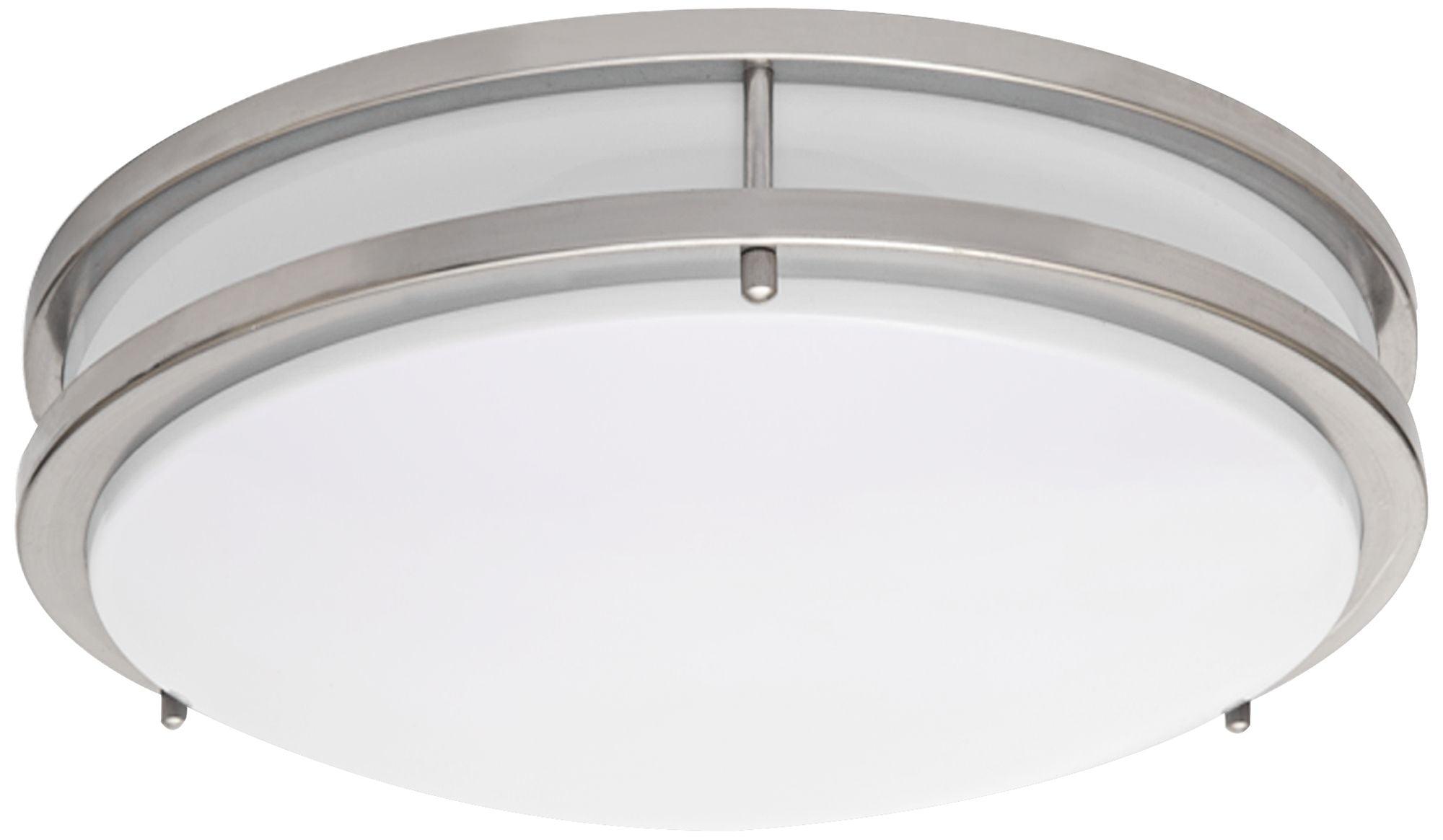 Brushed Nickel 12" LED Flush Mount Ceiling Light