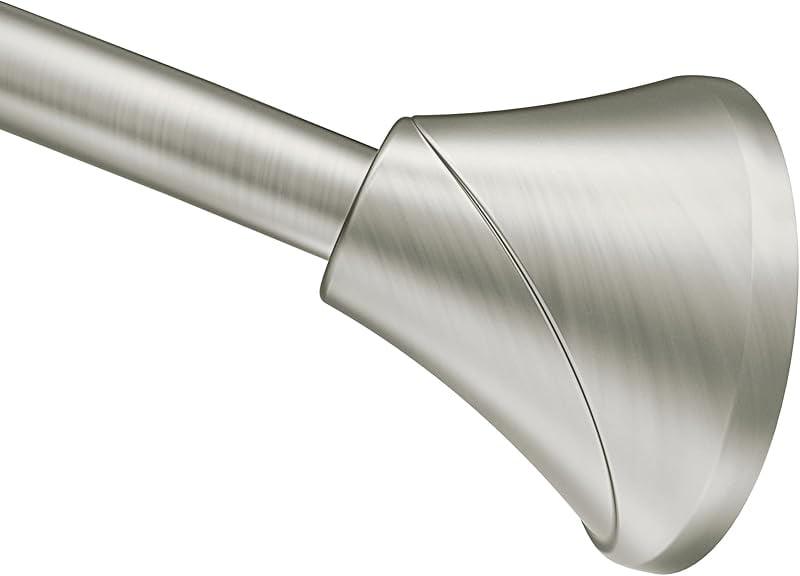 Moen 5-Foot Adjustable Tension Single Curved Shower Curtain Rod