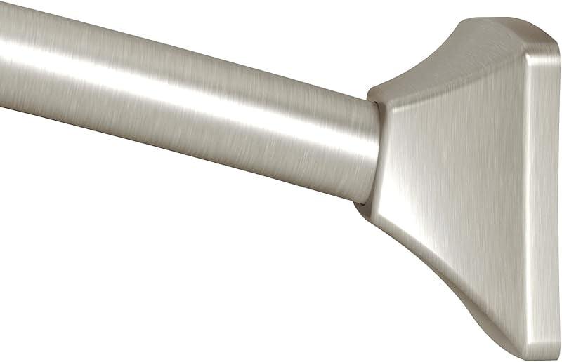 Moen 60-Inch to 72-Inch Permanent Mount Adjustable Curved Shower Rod