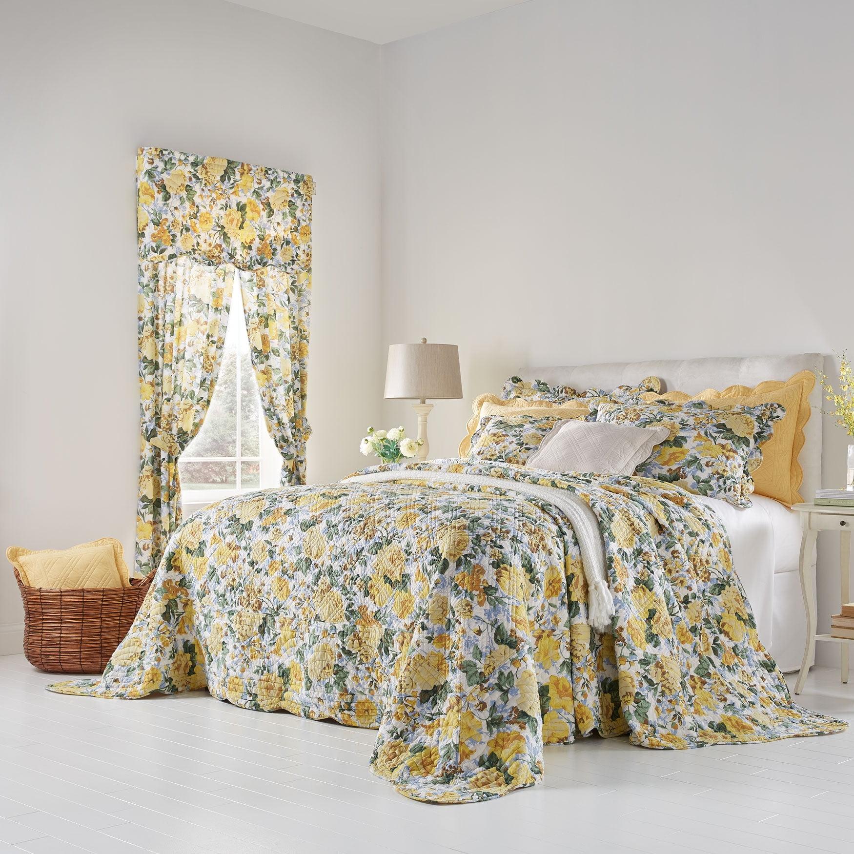 BrylaneHome Florence Oversized Bedspread - Twin, Floral Multi