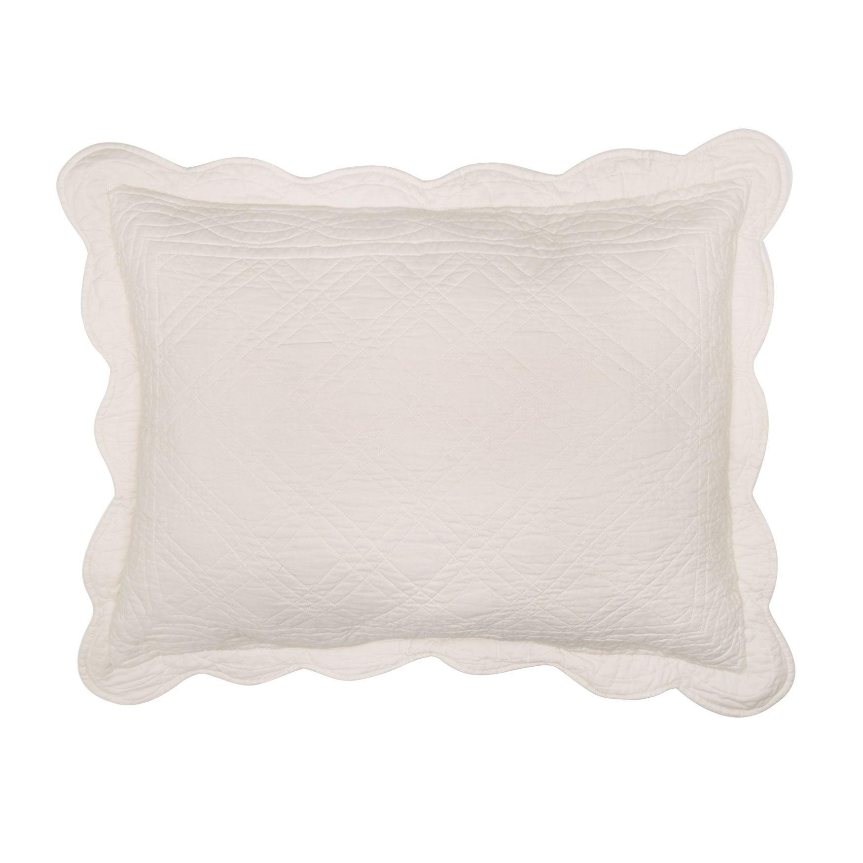 BrylaneHome Florence Sham - Standard, Oatmeal