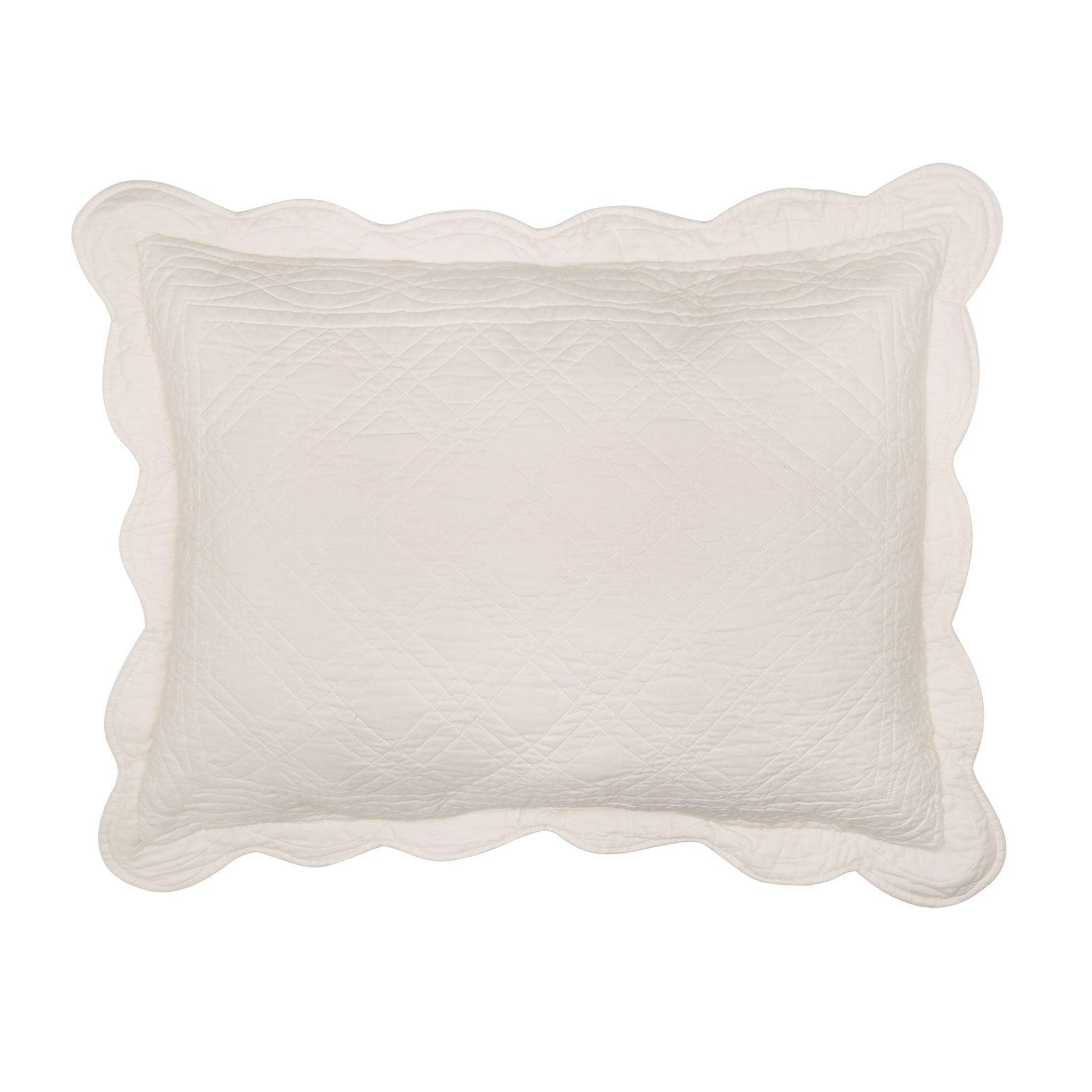 BrylaneHome Florence Sham - Standard, Oatmeal