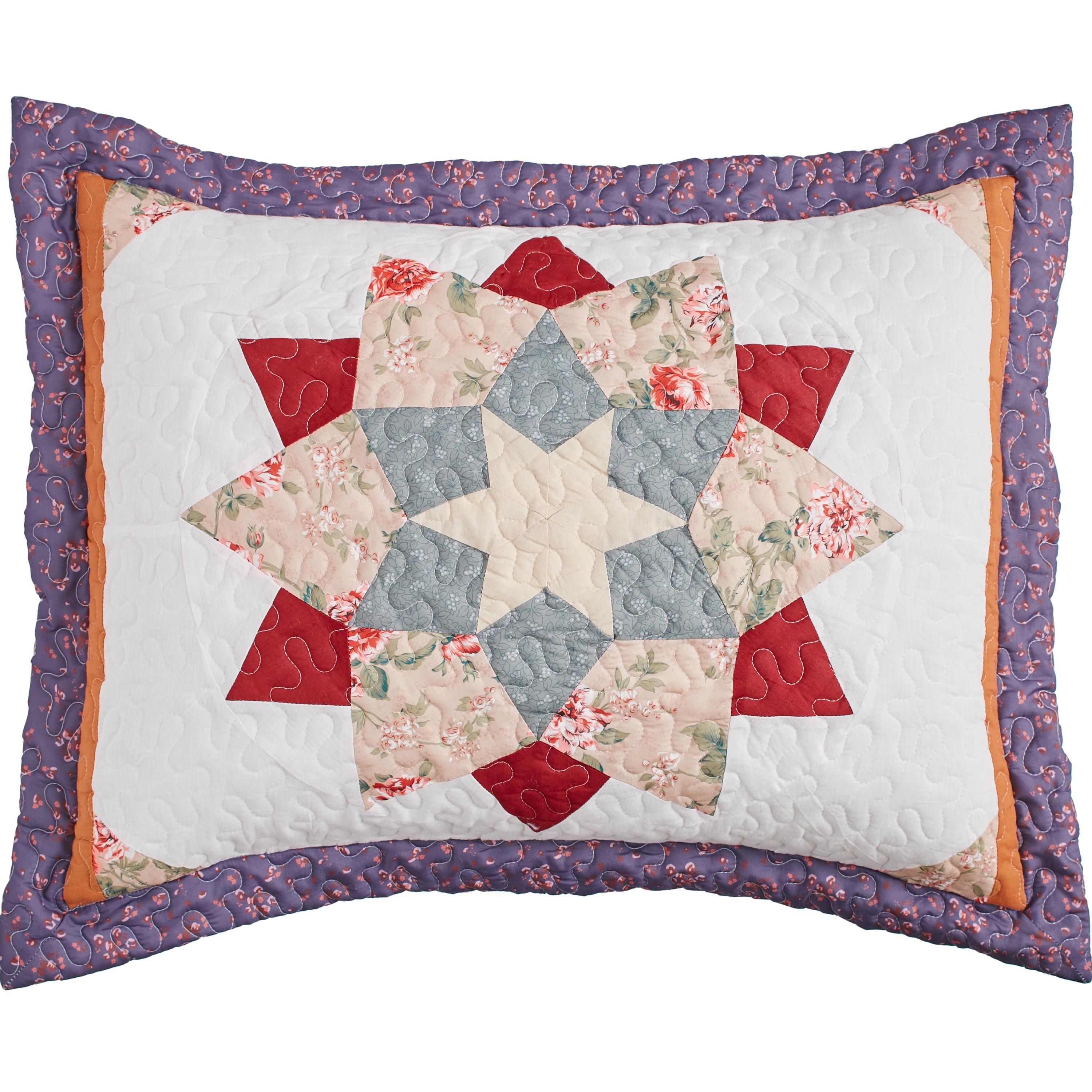 Virginia Patchwork Floral Medallion Polyester Standard Sham