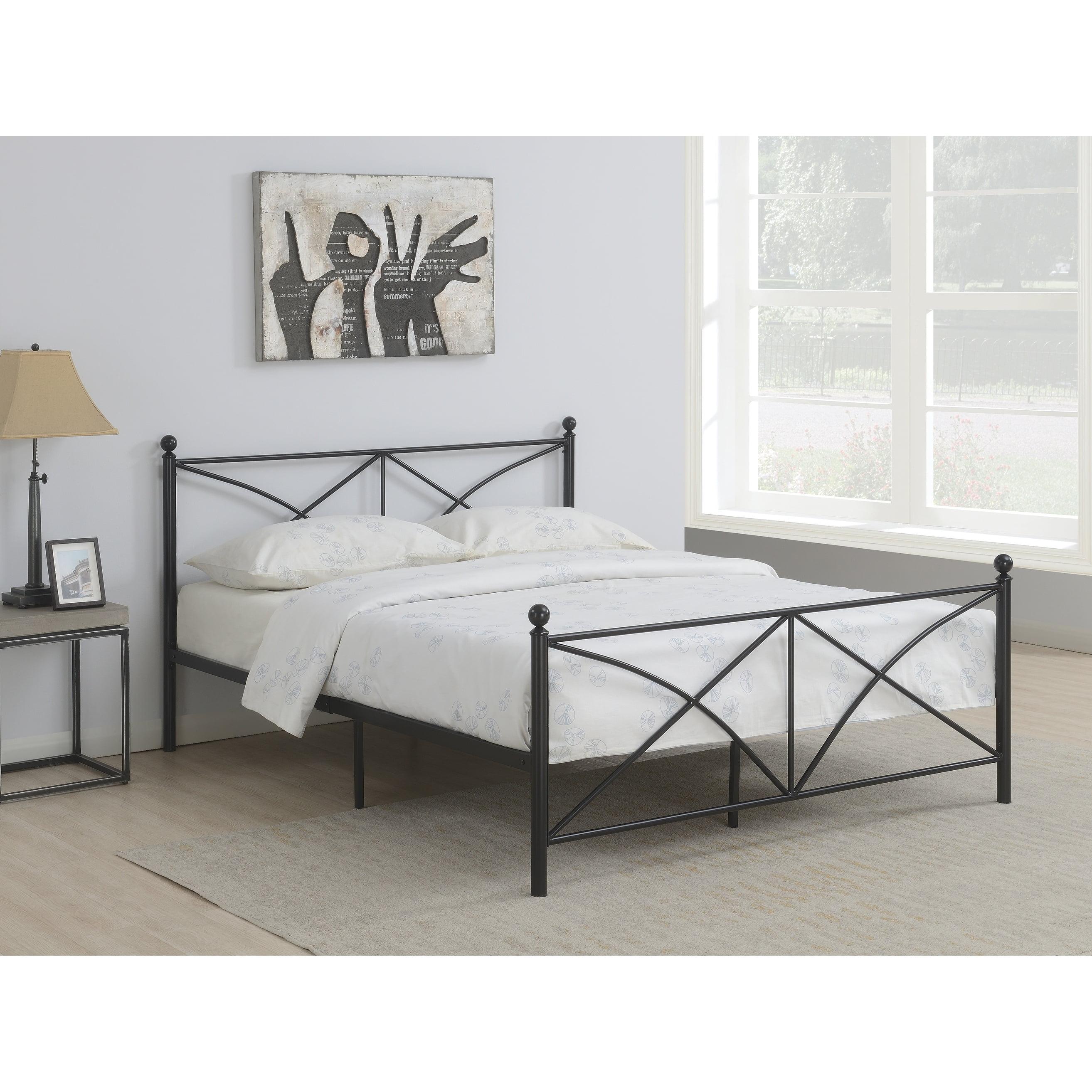 Bryson Matte Black Metal Full Platform Bed