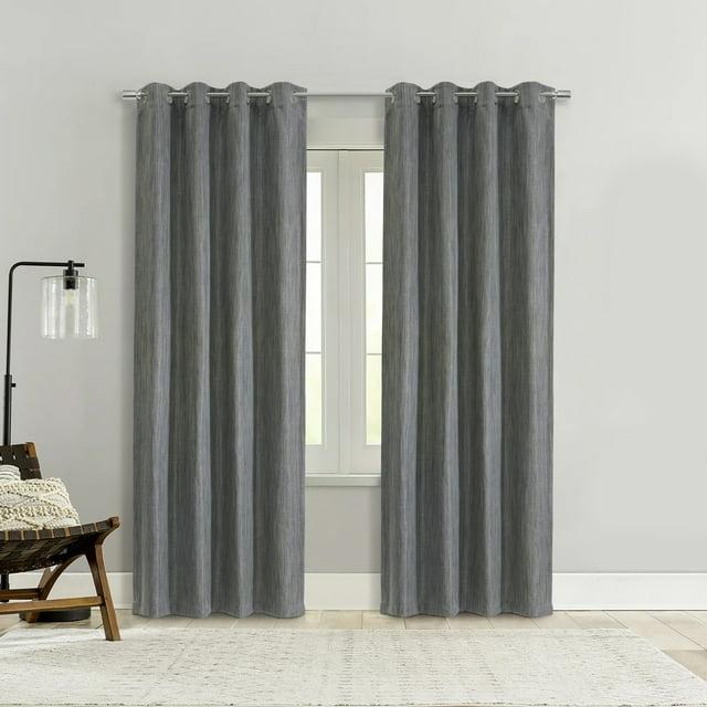Thermalogic Bryson Provides UV Protection Exclusive Room Darkening Grommet Curtain Panel 52" x 63" Grey