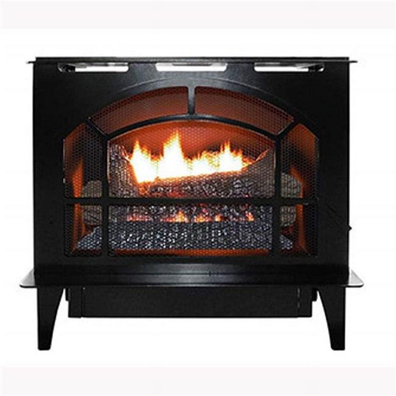 Buck Stove NV S-TOWNSEND VC-LP 26.5 in. Liquid Propane Townsend II Steel Vent Free Gas Heating Stove, Brown