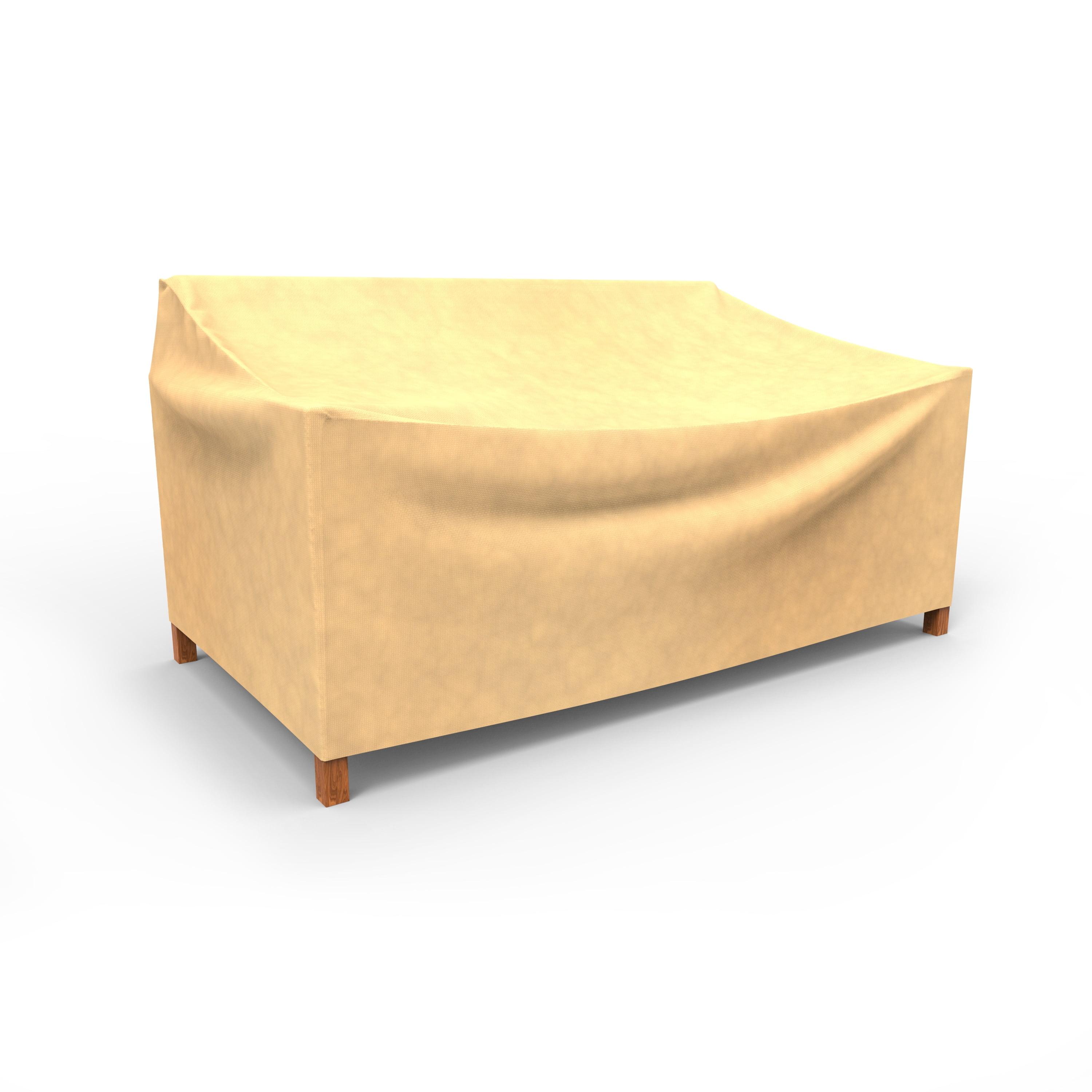 Medium Beige Waterproof UV-Resistant Patio Loveseat Cover