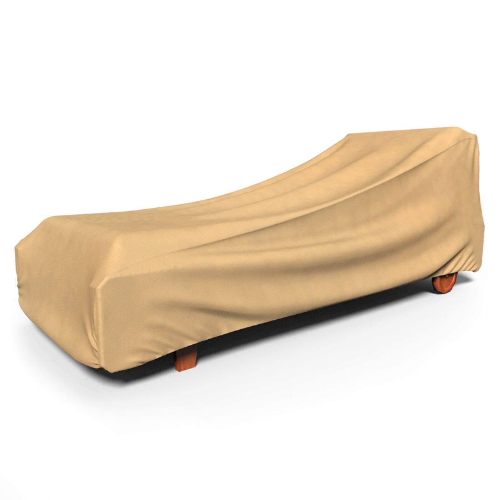 Budge Medium Nutmeg Patio Outdoor Chaise Cover, All-Seasons