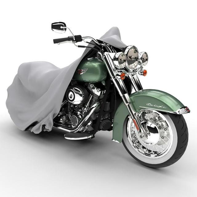 Budge Superior StormBlock™ Motorcycle Cover, Waterproof Outdoor Protection, Gray, 96x44x44 inches